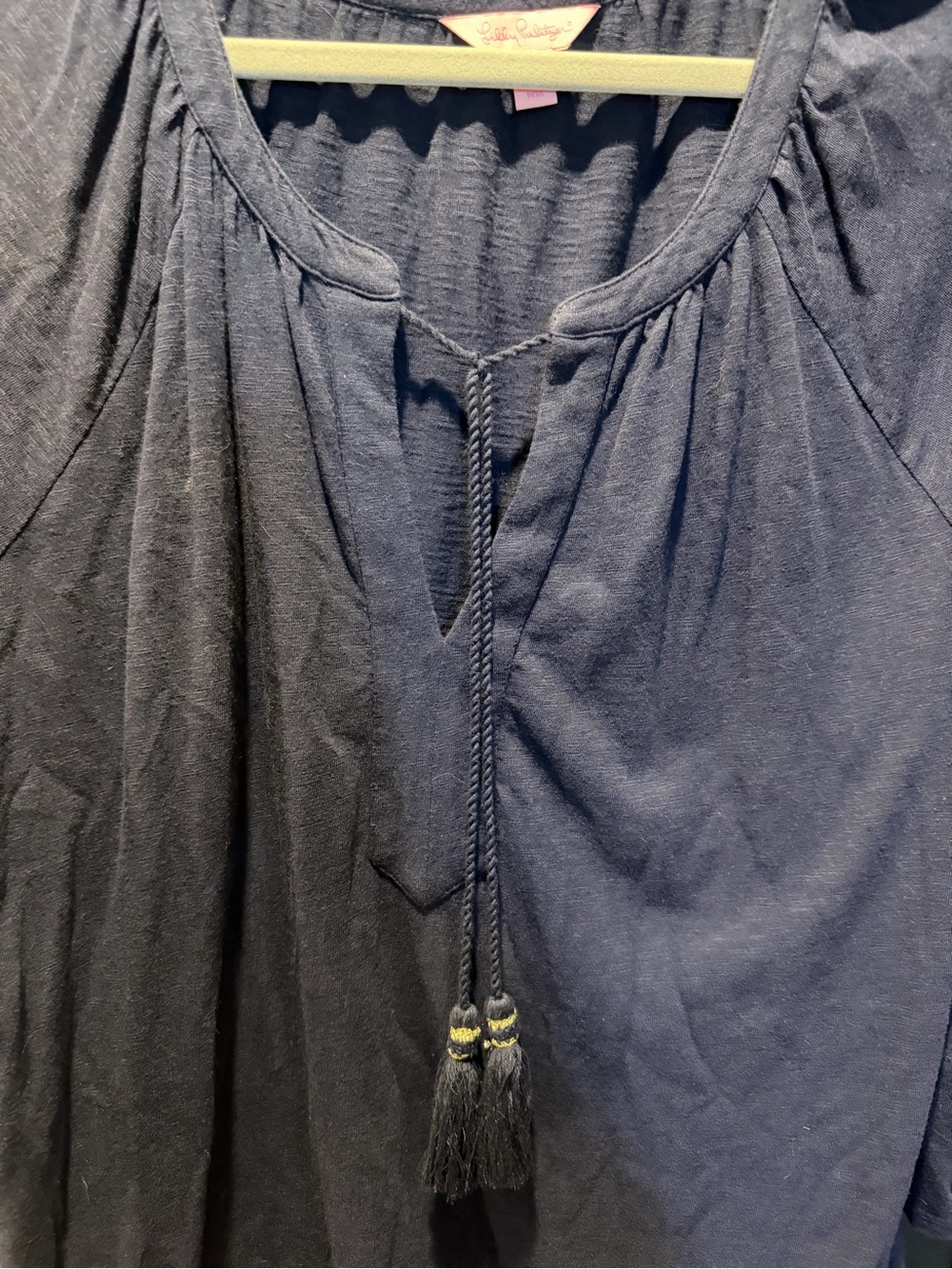 Lilly Pulitzer Navy Blue Tassel Tunic Dress - Picture 5 of 5